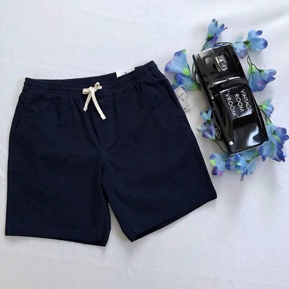 Lands' End NWT Navy Pull On Shorts Men Various - Picture 2 of 10